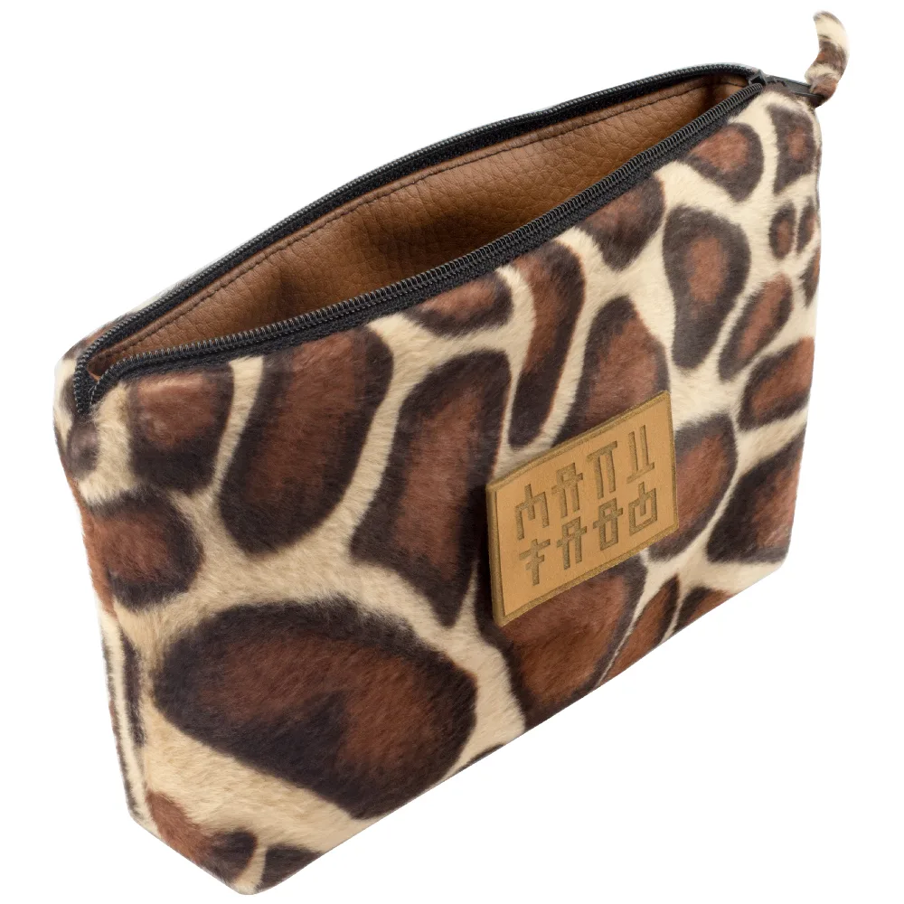 Cosmetic Bag Animal Bag Giraffe Side jpg