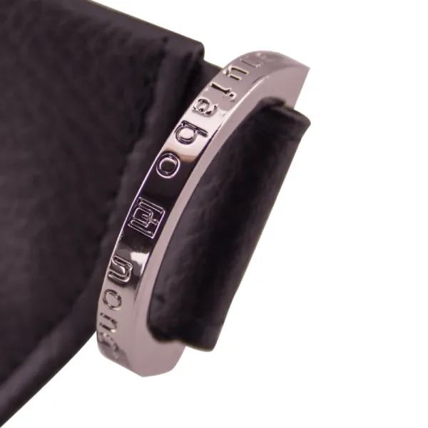 manufabo hardware details nonchalant d ring on bag in black jpg