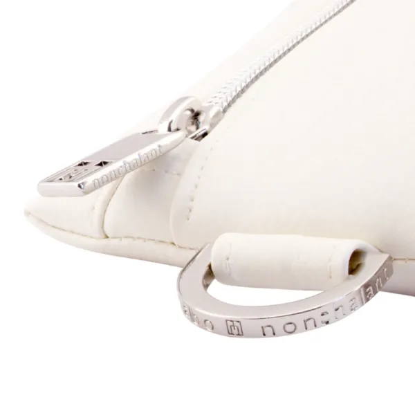 manufabo hardware details nonchalant zipper and d ring on bag in white jpg