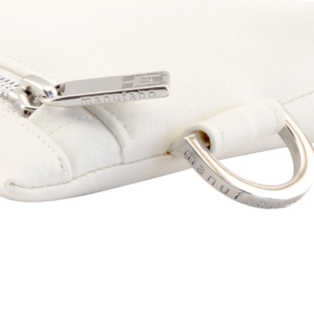 manufabo hardware details zipper and d ring on bag in white jpg