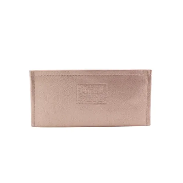 manufabo wallet walle t for belt bag frontside in metallic sand brown jpg