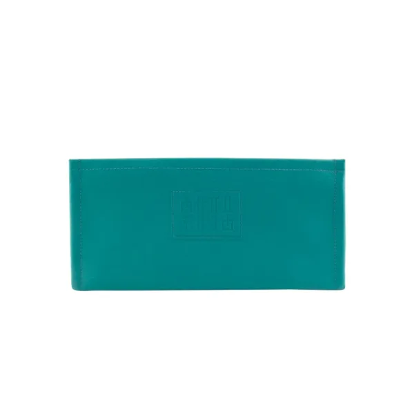 manufabo wallet walle t for belt bag frontside in petrol turquoise jpg
