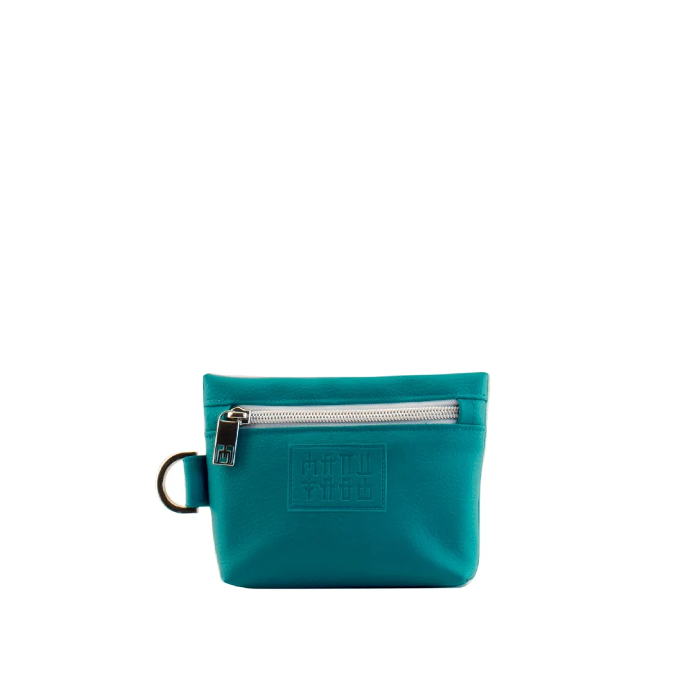 mini bag frontside by manufabo in petrol turquoise jpg