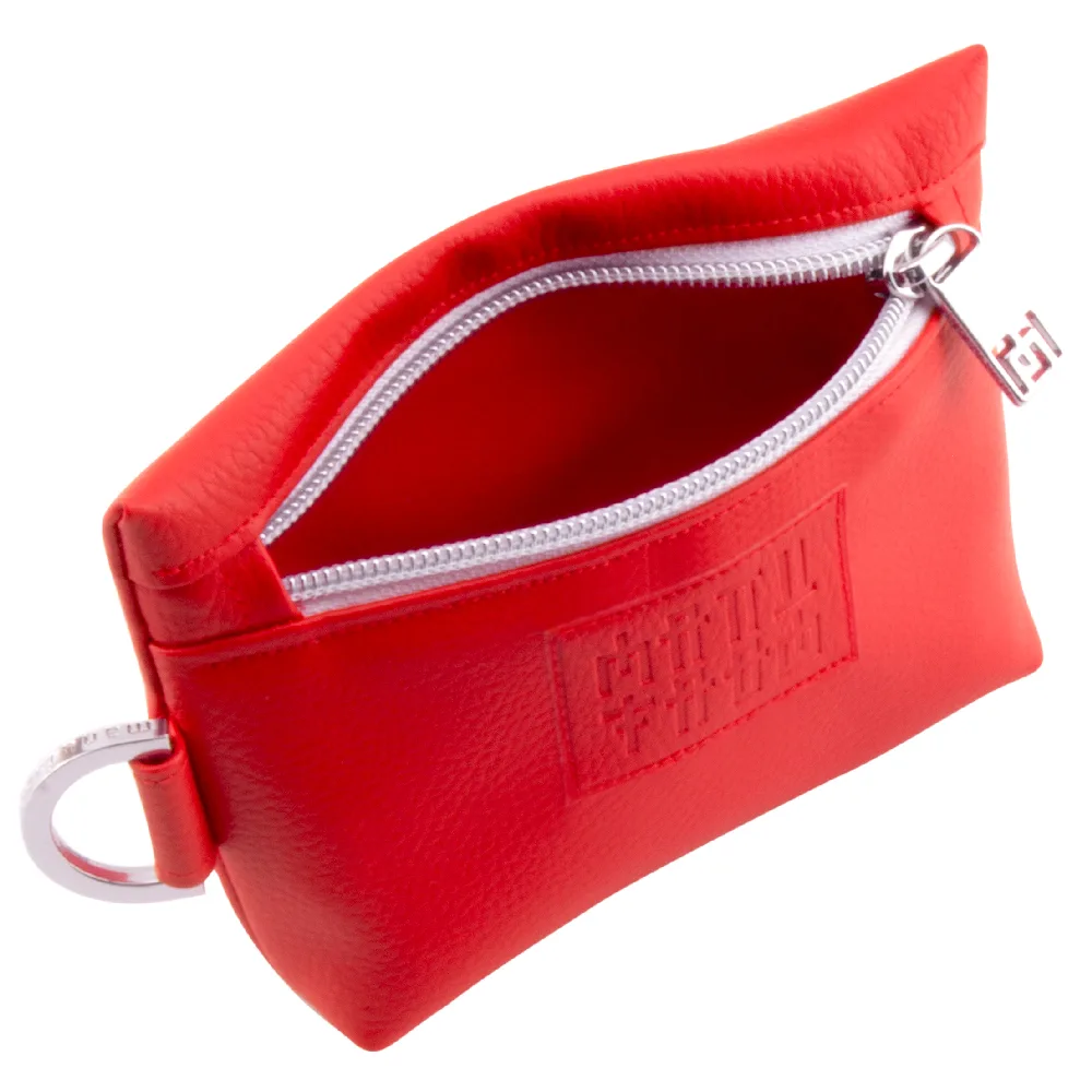 mini bag frontside with manufabo M zipper in red jpg
