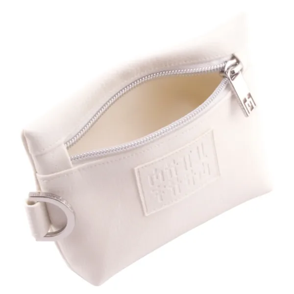 mini bag frontside with manufabo M zipper in white jpg