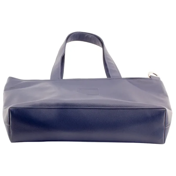 tote bag bottom by manufabo in deep navy blue jpg