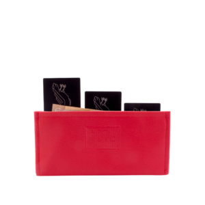 manufabo wallet thin money and credit card purse for belt bag in red category thumb