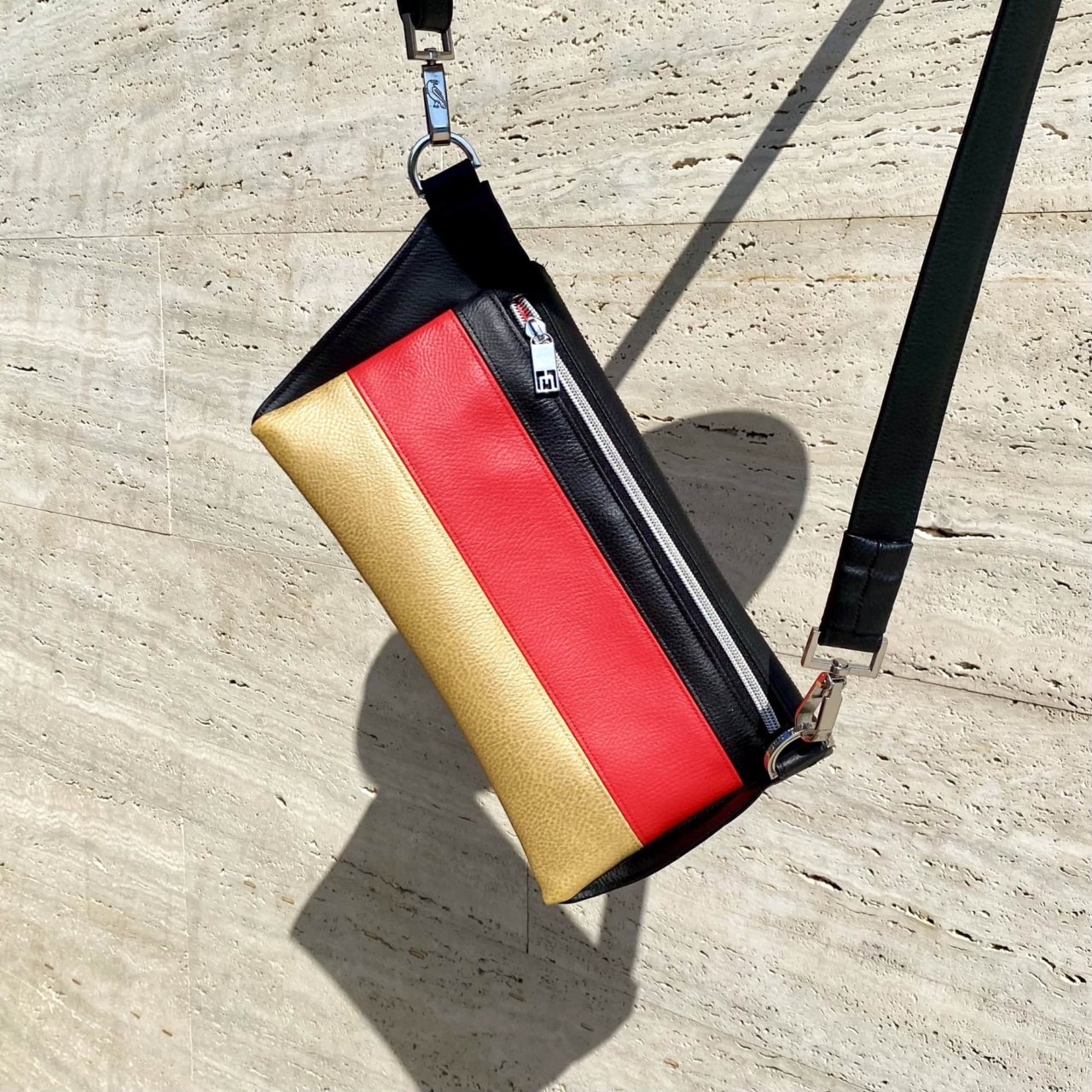 Manufabo Belt Bag German Flag Bag Germany back glossy