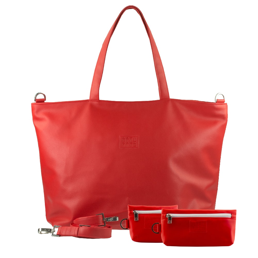 Bundle Shopper Bag in Bags Pencil Pouch Mini Bag red 1