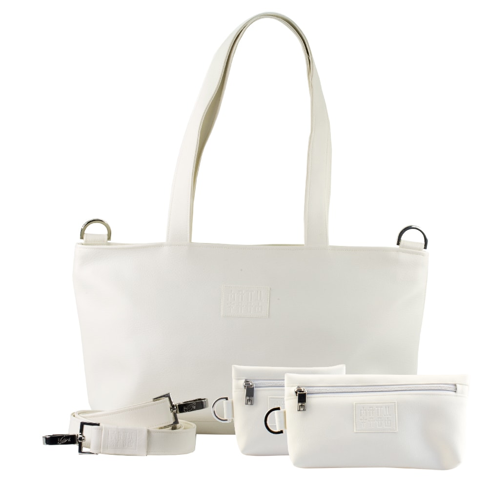 Bundle Tote Bag in Bags Pencil Pouch Mini Bag white 1