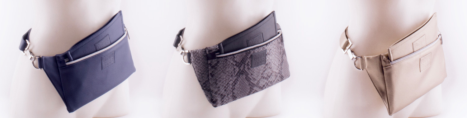 Category Manufabo Bags Belt Wallet Walle t three in a row on mannequins