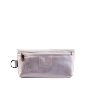 burrito bag frontside by manufabo in metallic silver