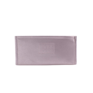 manufabo wallet walle t for belt bag frontside in metallic silver