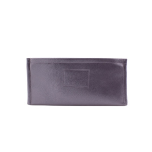 manufabo wallet walle t for belt bag frontside in metallic slate gray