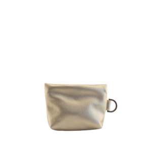 mini bag backside by manufabo in metallic sand brown