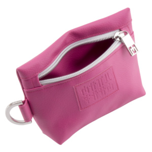 mini bag frontside with manufabo M zipper in pink