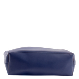 shopper tote bag bottom by manufabo in deep navy blue