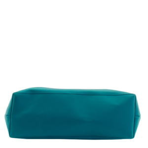 shopper tote bag bottom by manufabo in petrol turquoise