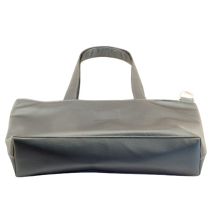 tote bag bottom by manufabo in metallic dark slate gray