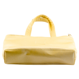 tote bag bottom by manufabo in metallic gold